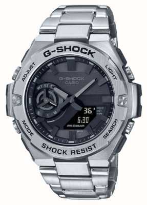 Casio G-steel b500系列黑色表盘太阳能手表 GST-B500D-1A1ER