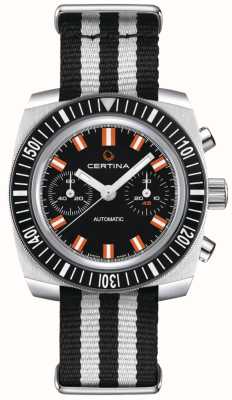 Certina Ds chronograph 1968 powermatic 自动黑色表盘腕表 C0404621805100