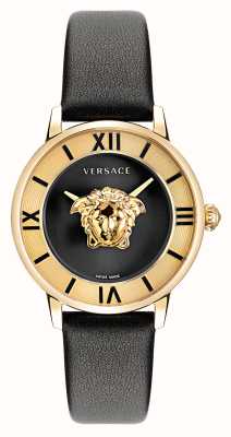 Versace 美杜莎 |黑色表盘|黑色皮革表带 VE2R00122