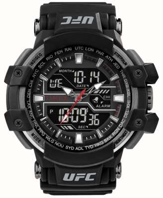 Timex x UFC 战斗双显黑色树脂 TW5M51800