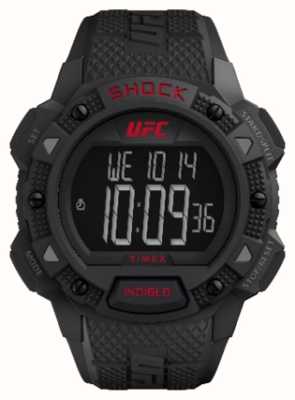Timex x UFC 核心减震数字/黑色橡胶 TW4B27400
