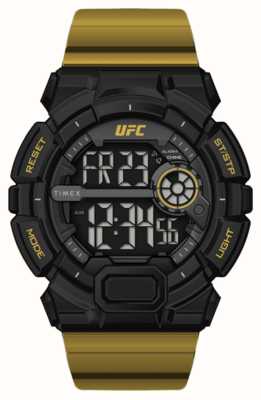 Timex x UFC Striker 数字/金色橡胶表带 TW5M53600