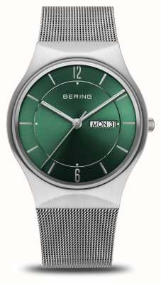 Bering 日约会经典 |绿色表盘 |不锈钢网 11938-008DD