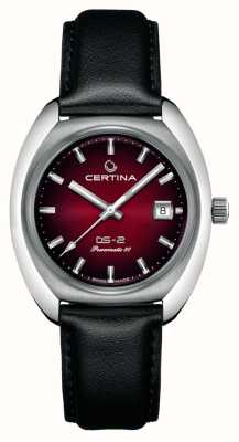 Certina Ds-2 |动力 |红色表盘 |黑色皮表带 C0244071742100