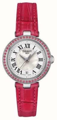 Tissot 极乐世界 |小女人|珍珠贝母表盘|水晶套装 |粉色皮表带 T1260106611300