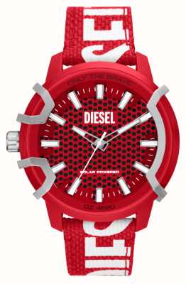 Diesel 愤怒的|红色表盘|红色再生海洋塑料带 DZ4620