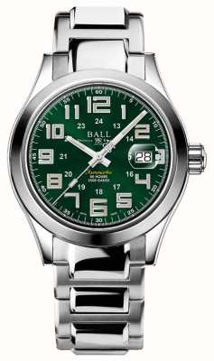 Ball Watch Company 工程师米先驱 | 40 毫米 |限量版 |绿色表盘 |不锈钢手链|彩虹管 NM9032C-S2C-GR2