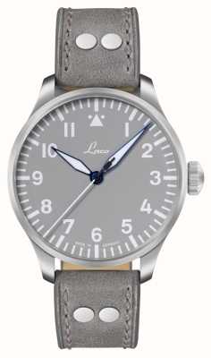 Laco 奥格斯堡格劳自动腕表（42毫米）灰色表盘/灰色皮表带 862158