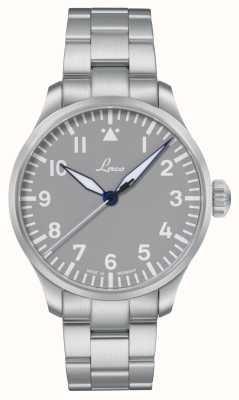 Laco 奥格斯堡格劳自动腕表（42毫米）灰色表盘/不锈钢表链 862158.MB