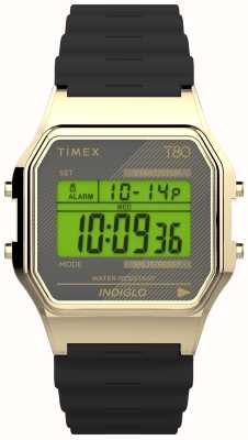 Timex 80 数字表盘 / 黑色树脂表带 TW2V41000