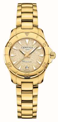 Certina Ds action chronometer 金色闪光表盘/金色不锈钢表链 C0329513336100