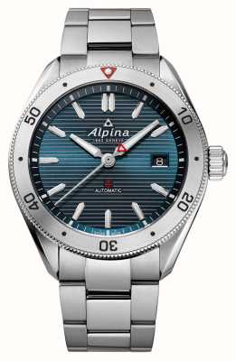 Alpina Alpiner 4 自动上链腕表（40 毫米）蓝色太阳纹表盘/精钢 AL-525NS4AQ6B