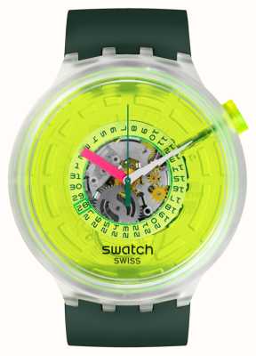 Swatch 霓虹绿色霓虹表盘/绿色生物源表带展示 SB05K400 EX-DISPLAY
