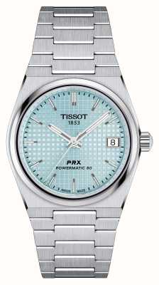 Tissot Prx powermatic 80（35毫米）冰蓝色表盘/不锈钢 T1372071135100
