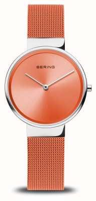 Bering 女士经典款（31mm）橙色表盘/橙色钢网手链 14531-505