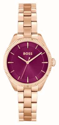 BOSS Sage（32毫米）紫色表盘/金色不锈钢表链 1502728