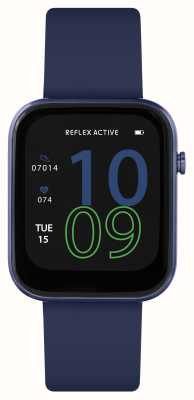 Reflex Active 系列 12 多功能智能手表（38 毫米）数字表盘/海军蓝色硅胶 RA12-2154