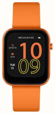 Reflex Active 系列 12 多功能智能手表（38 毫米）数字表盘/柑橘橙色硅胶 RA12-2155