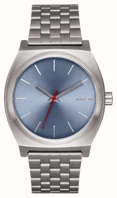 Nixon 报时器（37 毫米）蓝色表盘/浅青铜色不锈钢表链 A045-5160-00