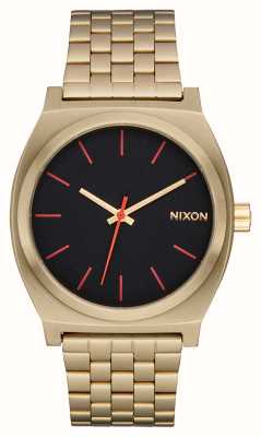 Nixon 报时器（37毫米）黑色表盘/金色不锈钢表链 A045-5164-00