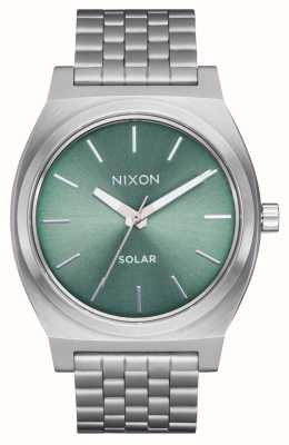 Nixon 太阳能报时器（40毫米）绿色表盘/不锈钢表链 A1369-5172-00