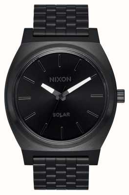 Nixon 太阳能报时器（40毫米）黑色表盘/黑色不锈钢表链 A1369-756-00