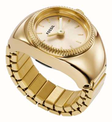 ossil 环形腕表（15 毫米）金质表盘/金色不锈钢扩展带 ES5246