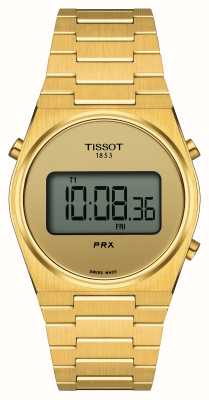 Tissot Prx digital（35毫米）数字表盘/金色不锈钢 T1372633302000