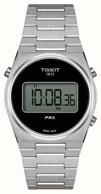 Tissot Prx digital（35毫米）黑色数字表盘/不锈钢表链 T1372631105000