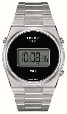 Tissot Prx digital（40毫米）黑色数字表盘/不锈钢表链 T1374631105000
