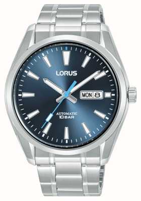 Lorus 经典自动星期/日期 100m（42.5mm）蓝色太阳纹表盘/不锈钢 RL453BX9