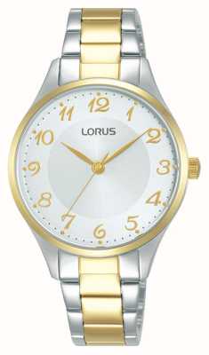 Lorus 正装石英（32毫米）白色太阳纹表盘/双色不锈钢 RG270VX9