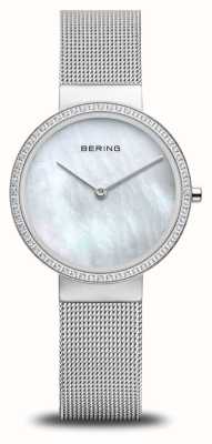 Bering 女士经典款（31毫米）珍珠贝母表盘/不锈钢网状表链 14531-004