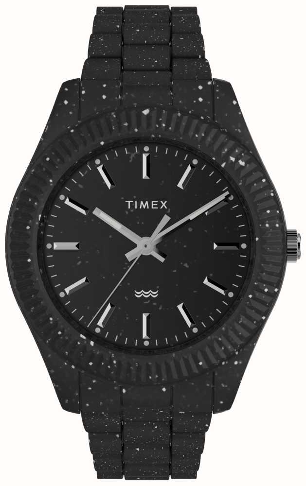 Timex 男士Legacy Ocean（42 毫米）黑色表盘/#tide TW2V77000 - First
