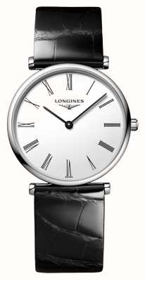 LONGINES La grande classique de longines (29毫米) 白色表盘/黑色皮革 L45124112