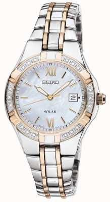 Seiko 女士正装手表太阳能|不锈钢表带| SUT068P9