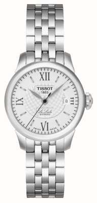 Tissot Le Locle自动小女士腕表（25.3毫米）银色表盘/精钢表链 T41118333