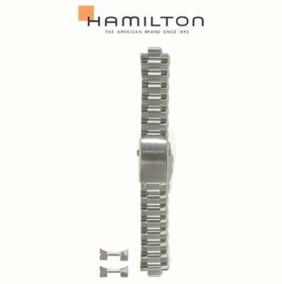 Hamilton Straps 不锈钢 22 毫米 - 仅卡其色海军蓝表带 H695775103