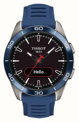 Tissot T-Touch Connect 运动型太阳能钛金属（43.75 毫米）黑色表盘/蓝色硅胶表带 T1534204705101
