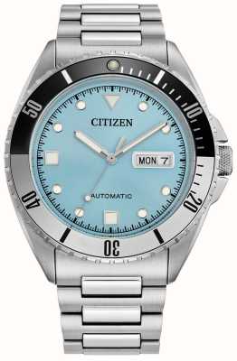 Citizen 男士运动自动腕表（42 毫米）蓝色表盘/不锈钢表链 NH7530-52L