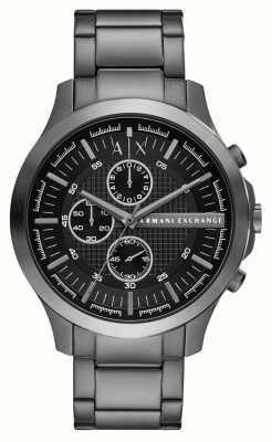 Armani Exchange 男士（46 毫米）黑色计时表盘/青铜色不锈钢表链 AX2454