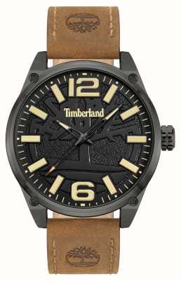 Timberland Ripley-z 石英（46 毫米）黑色表盘/棕色皮表带 TDWGA9000703