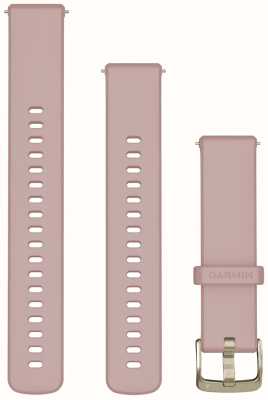 Garmin 快速释放带（18 毫米）灰玫瑰色硅胶软金硬件 010-13256-03