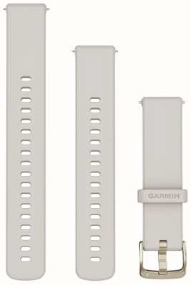 Garmin 快速释放带（18 毫米）象牙色硅胶软金色硬件 010-13256-04