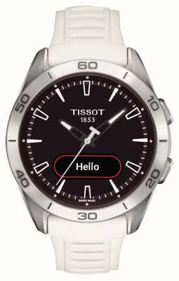 Tissot T-Touch Connect 运动款（43.75 毫米）黑色混合表盘/白色硅胶表带 T1534204705103