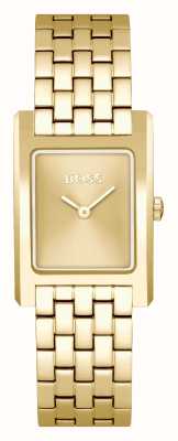 BOSS 女士 lucy（22 毫米）金色表盘/金色不锈钢表链 1502744