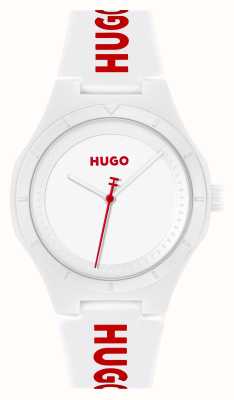 HUGO 男款 #lit (42mm) 白色表盘/白色硅胶表带 1530345