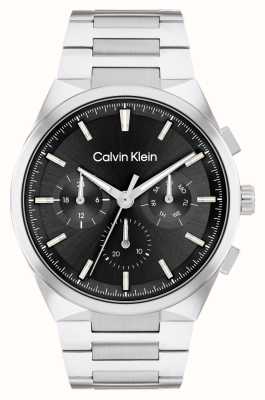 Calvin Klein 男士款（44 毫米）黑色表盘/不锈钢表链 25200459