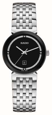 RADO 佛罗伦萨石英（30毫米）黑色表盘/不锈钢表带 R48913163