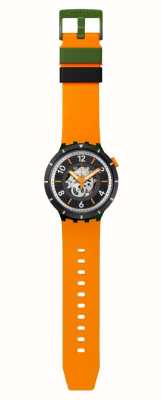 Swatch 自然之力秋季橙色表带 SB03G107